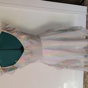 Double crazy rainbow dress M